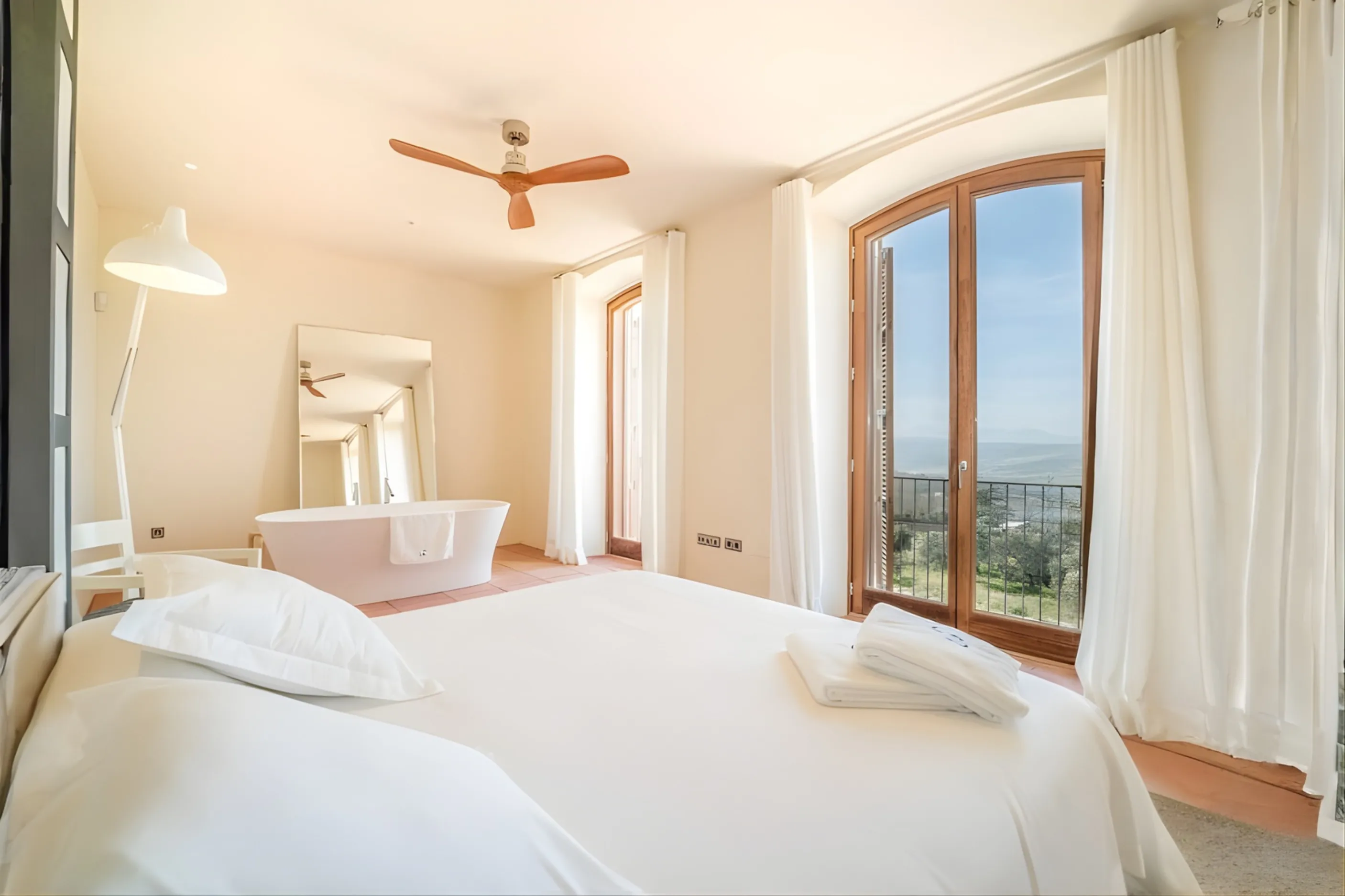 Slaapkamer met uitzicht